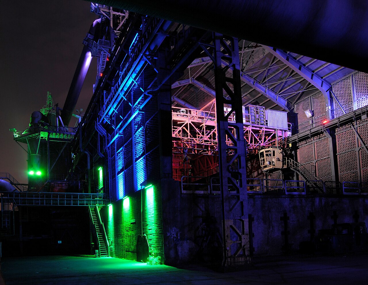 Landschaftspark bei Nacht